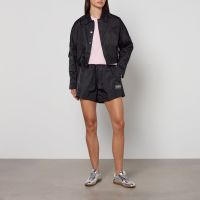 ganni duchesse nylon shorts - uk 8