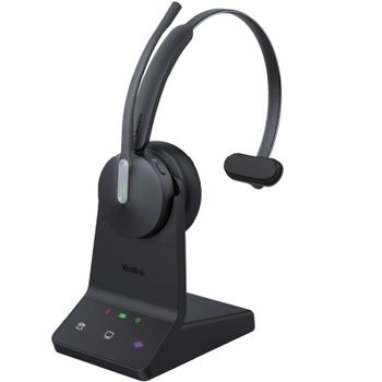 Yealink WH64 Hybrid Mono Teams Auriculares Inalámbrico Diadema Oficina/Centro de llamadas MicroUSB Bluetooth Negro