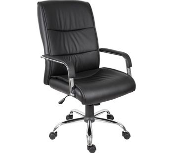 TEKNIK Kendal 6901BLK Faux-leather Reclining Executive Chair - Black, Black