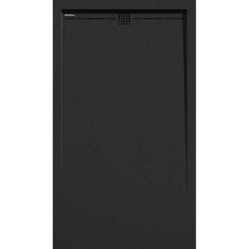Plato De Ducha Pizarra Arco Negro 80x110 Cm Rejilla Color