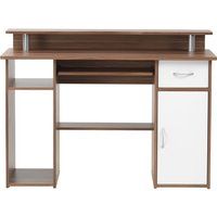 alphason albany aw12362-w work centre - walnut