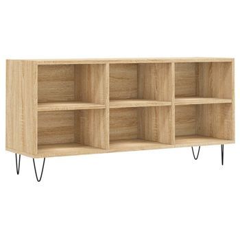 Mueble De Tv Madera De Ingeniería Roble Sonoma 103,5x30x50 Cm Vidaxl