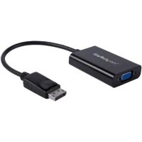 adaptador de cable de video startech dp2vgaamm3m displayport a vga con audio 018 m negro
