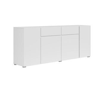 Maxis blanco aparador de 4 puertas y 2 cajones