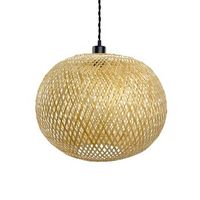 lampara colgante bambu llata natural