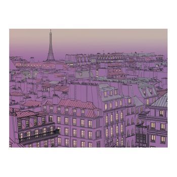 Papel Pintado 3d - Viernes Por La Noche En París (250x193 Cm)