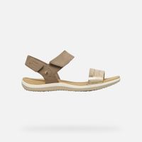 geox sandal vega mujer beige claro
