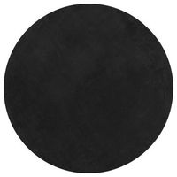 alfombra de pelo corto suave lavable huarte negro o 160 cm vidaxl