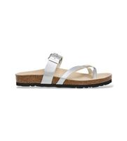 pepe jeans para mujer pls800001 sandalias oban cool plateado 37 plata plano 1 a 3cm ninguno casual