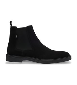 BOSS para hombre. 50552528 Botines de Piel Calev negro (45), Plano, Ninguno, Casual