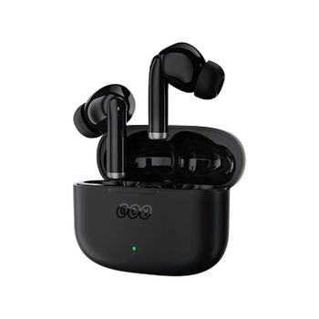 QCY - T19, Auriculares Completamente inalámbricos con Caja de Carga - Negro
