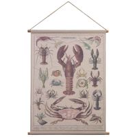 lienzo pergamino de tela impresa 76x97x25h cm