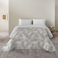 sandal - edredon nordico estampado -  acolchado de gran confort y extrasuave - gramaje 300 gramos con tacto pluma - cama 180 -waves stone