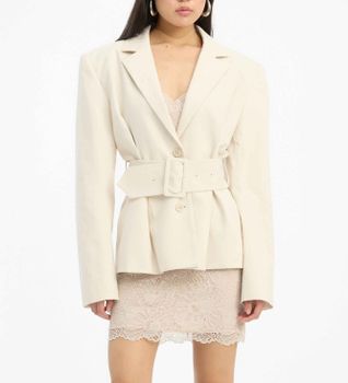Rotate para mujer. 1155082059 Americana de lino Suiting beige (34), Casual