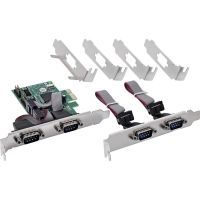 tarjeta de interfaz inline 76619e pcie rs-232 4 puertos 9216 kbits esd 15 kv