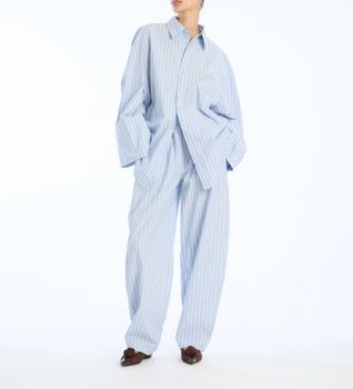 Rotate para mujer. 1153663082 Camisa Lilli azul (34), Casual, Manga larga, Algodón Orgánico, Sostenible