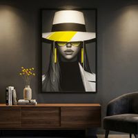 pintura sobre lienzo con leds 80x4x120 cm