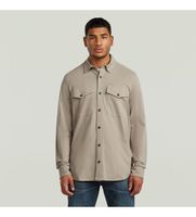 g-star para hombre d29110-e385-g106 camisa de punto marine beige s casual algodon manga larga