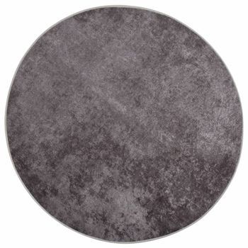 Alfombra Lavable Gris Ø 200 Cm Vidaxl
