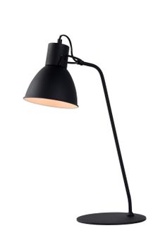 Lámpara de escritorio de metal 1xe14, negro