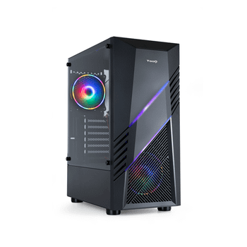 TOOQ Caja Semitorre Gaming TQGCC102-B “BIOHAZARD” Negra RGB Negro