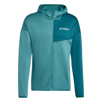 adidas Terrex XPR Light Fleece Chaqueta para correr Hombres - turquesa, verde