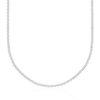Silver Belcher Chain Necklace