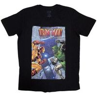 marvel camiseta manga larga iron man vs dr doom para mujer