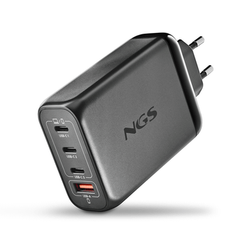 CARGADOR DE PARED NGS BUD 140W GaN 3xUSB-C 1xUSB-A