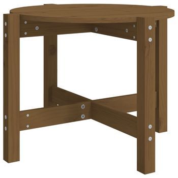 Mesa De Centro  62,5 X 45 Cm  Madera - Marrón