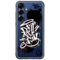 samsung funda flipsuit rugerizada negra para galaxy s25 plus