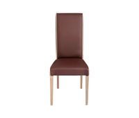 silla de comedor polipiel verona color chocolate