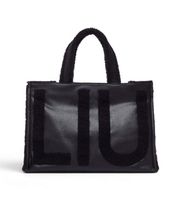 liu jo para mujer 2f6037-e0021 bolso tote grande con logo negro osfa casual poliester