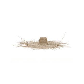 Sombrero Decorativo de Pared de Palma con Flecos – Artesanal Marroquí – 60 cm – Estilo Étnico