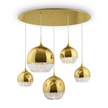 Lámpara de techo fermi oro (5 luces)