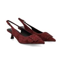 bibi lou zapatos de tacon bajo mujer - rojo talla 40