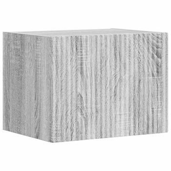 Mueble De Tv | Mueble De Salón | Gabinete De Tv Montado En La Pared Gris Sonoma 39 X 31 X 29,5 Cm