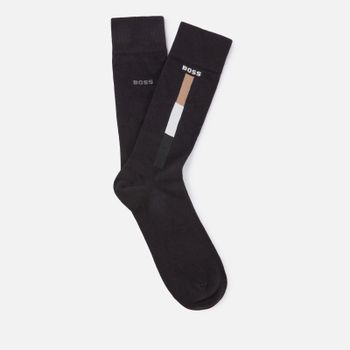 BOSS Bodywear 2 Pack Iconic Stripe Sports Socks - UK 7-UK 11
