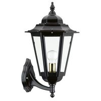 dopo lighting-aplique de pared down elite 6 ip43 e27 mx 42w cristal mate negro
