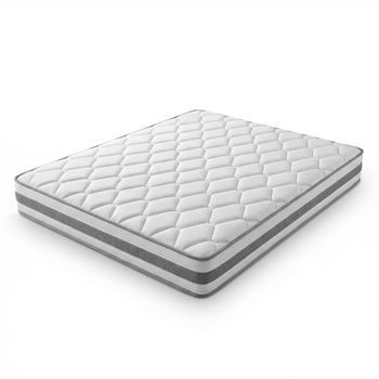 Colchón 90x200 Muelles Ensacados Firmeza H4 Altura 25cm Espuma Confort Blanco