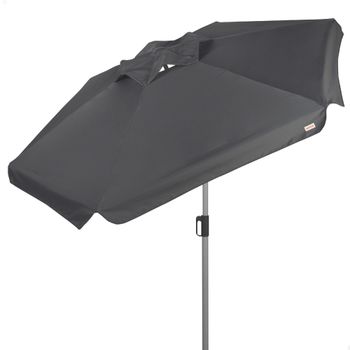 Sombrilla de Jardín Hexagonal Inclinable con Protección UV50, 230 Cm, Antracita