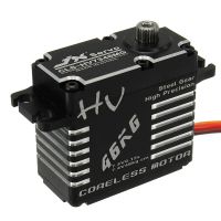 jx cls-hv7346mg servo digital de alta precision de engranajes de acero sin nucleo hv de 46kg