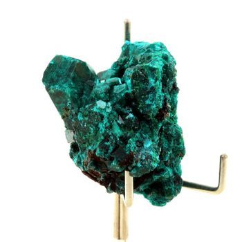 Dioptasa - Piedra Natural De La República Del Congo, Mindouli - Cristal Verde Esmeralda, Piedra Preciosa, 108.5 Ct - Certificado De Autenticidad