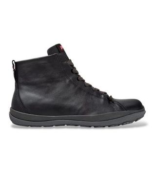 Camper para hombre. K300287-034 Zapatillas de piel Peu Pista GM negro (40), Plano, Cordones, Casual