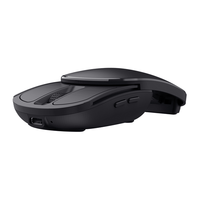 mouse trust wireless zylo negro 2400 dpi ajustable 6 botones plegable