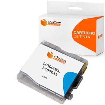 Pccom Essential Brother Lc1000xl/lc970xl Cartucho Tinta Compatible Cian