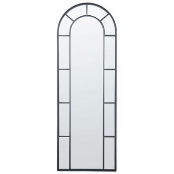Espejo De Pared Decorativo De Estilo Glamuroso 60 X 170 Cm En Color Negro Crosses