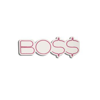 Iluminación Led Decorativa De Plástico Boss Rojo 21x56x2 Cm