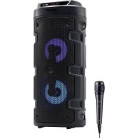 elbe alt-88-tws altavoz karaoke portatil led 10w sdusbfm  microfono negro