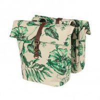basil alforjas ever-green 28-32l con reflectante cierre mosqueton poliester beigehojas